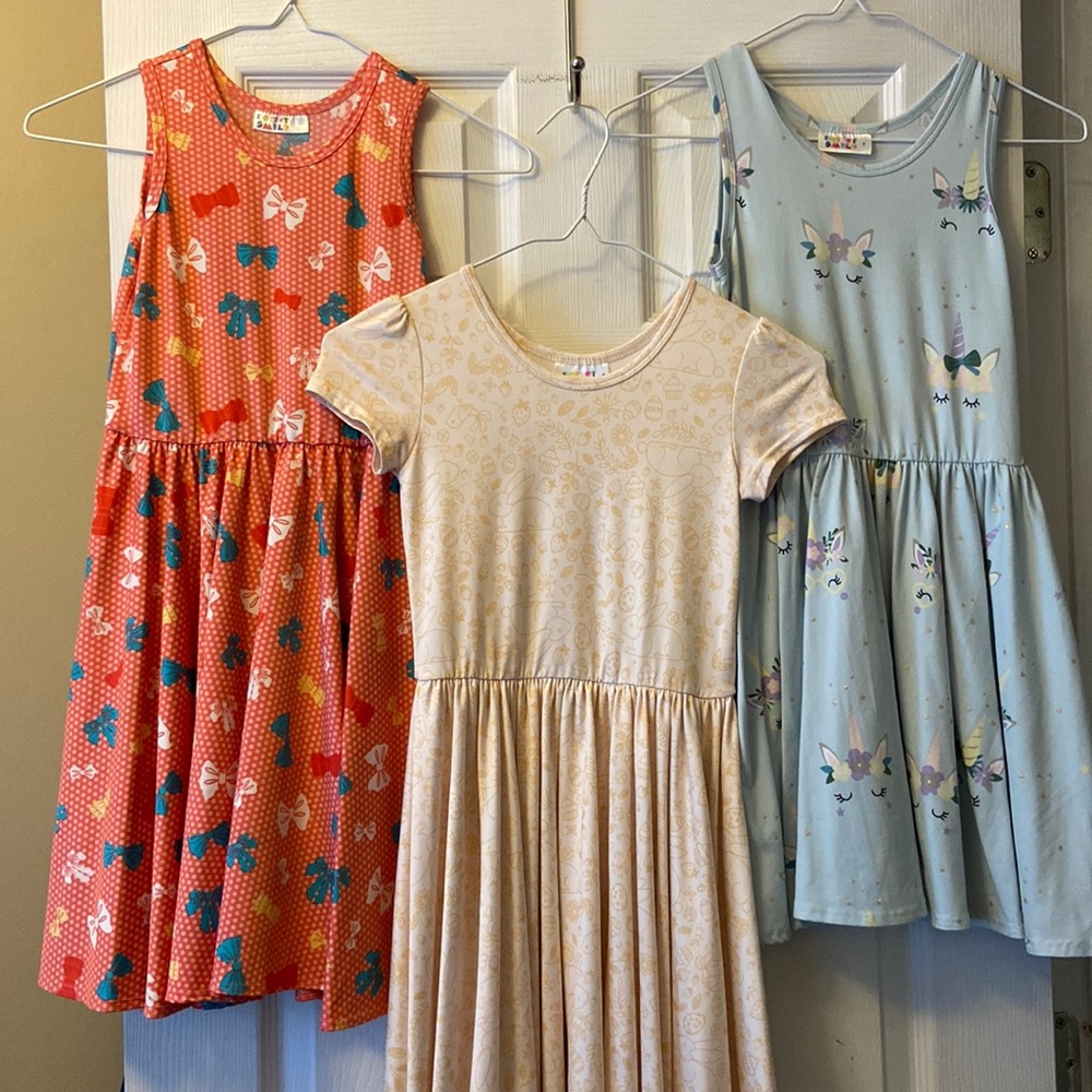 Lot of (3) Girls DOT DOT SMILE DRESSES ~ Size 7
